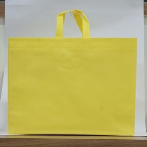 Lemon Yellow Non Woven Box Bag