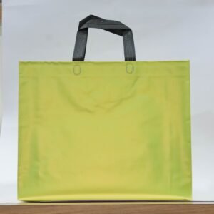 Lemon Yellow Matte Metallic BOPP Box Bag
