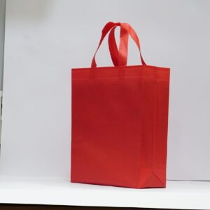 Red Laminated BOPP Box Bag