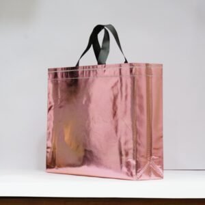 Rose Gold Metallic Box Bag