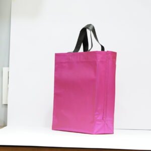 Pink Matte Metallic BOPP Box Bag