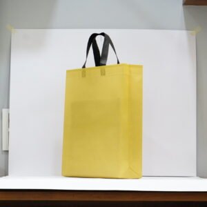 Golden Laminated BOPP Box Bag