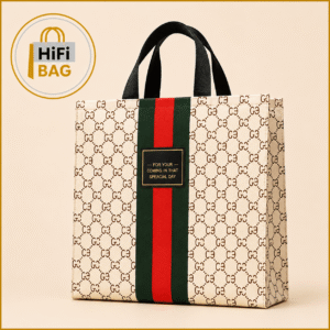Bottle Green Matte Metallic BOPP Box Bag